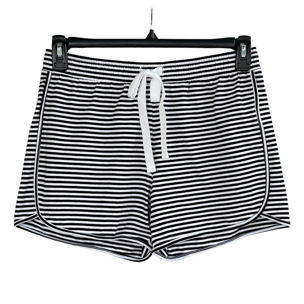 Style & Co Small Casual Pull-On Shorts Striped Stretch Elastic Waist Loungewear